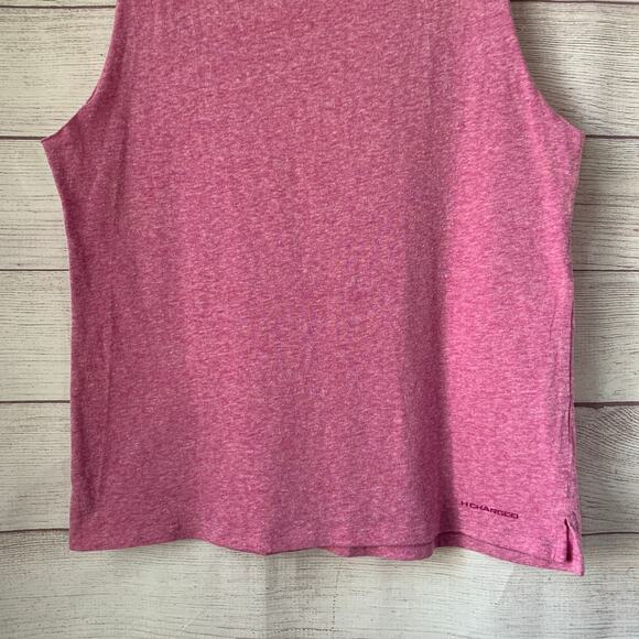 Under Armour Pink Sleeveless Shirt or Tank Top Athletic Active Size L - Picture 6 of 12
